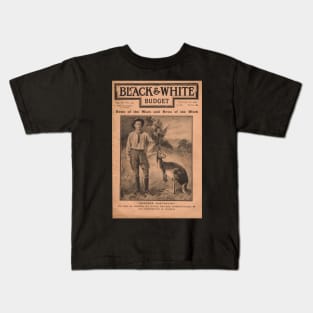 Advance Australia! Cover of Black & White Budget October 1900 Kids T-Shirt